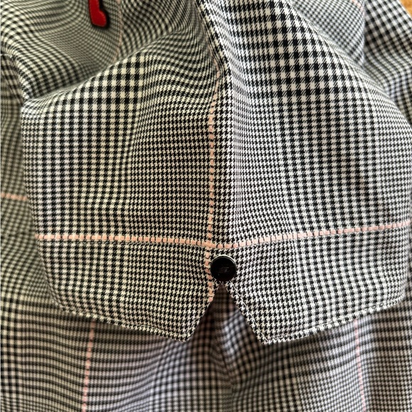 Fred Perry Amy Winehouse Black and White Plaid Shirt with Red Heart Accents - Picture 6 of 6